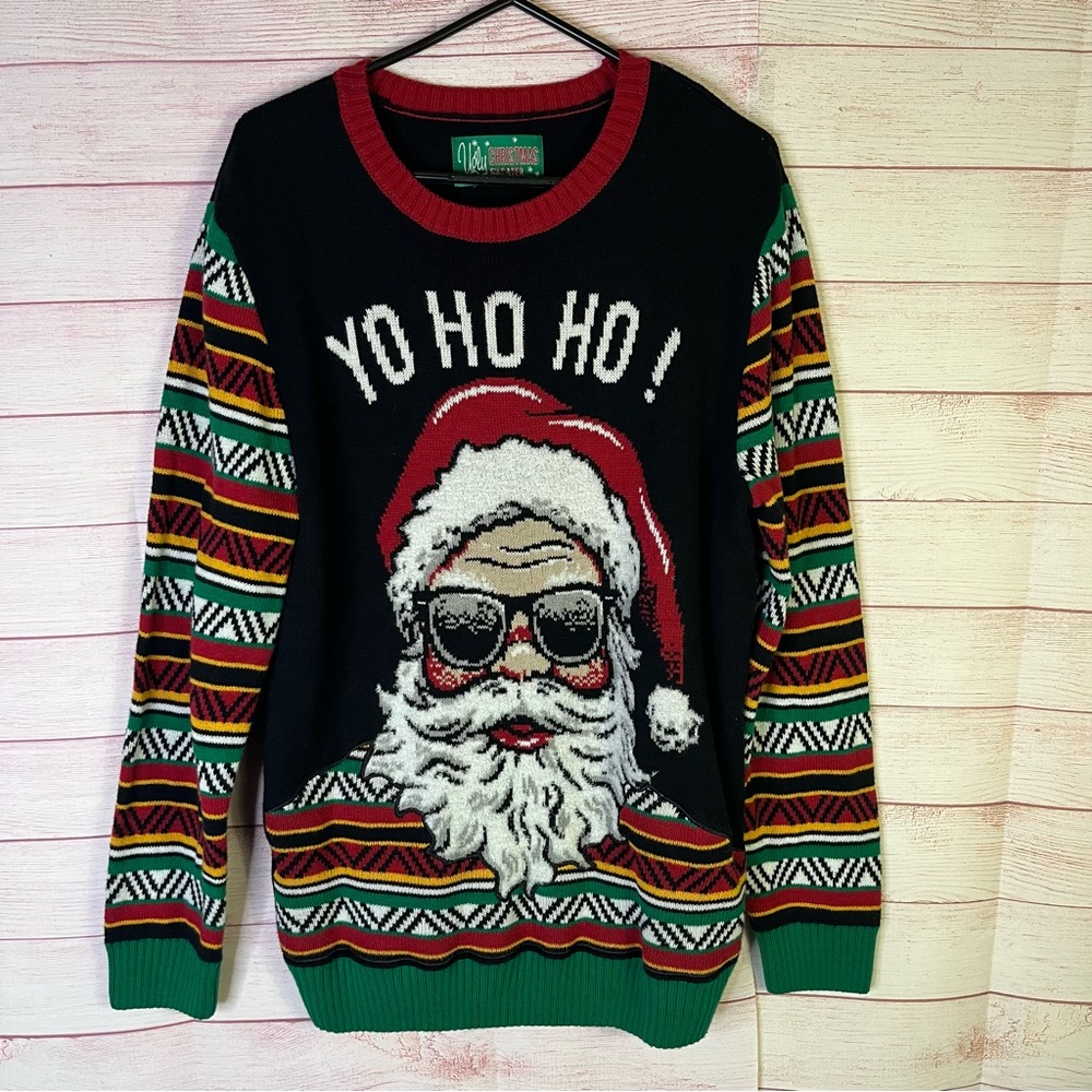 Ugly Christmas UNISEX YoYoHo Long Sleeve Sweater Size‎ Large